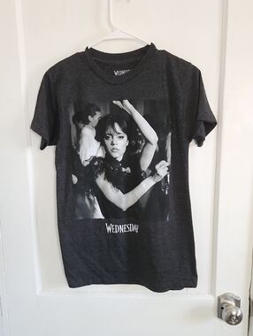 Wednesday Addams Black Graphic Short Sleeve Tee